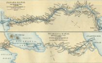 Historische Karte des Panamakanals und des Nicaragua-Kanals, See page for author [Public domain], via Wikimedia Commons