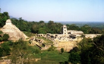 Temple of the Inscriptions, and "Palace" in Palenque