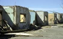 residential buildings of the abandoned mine of Chacabuco