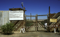 Entrance to the abandoned mine of Chacabuco