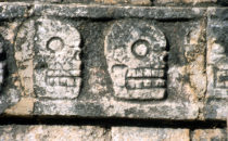 Tzompantli (Totenkopf Fries), Chichén Itzá, Mexiko