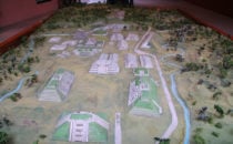 Modell der Anlage El Tajín, Mexiko