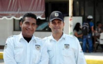 friendly harbour policemen, Veracruz, Mexico