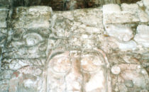 stucco mask in Kohunlich