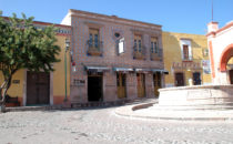 Square in the centre of Bernal, Mexico