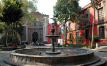 in front of the Museo Franz Mayer, Mexico City