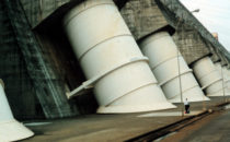 Downpipes of the Itaipú-hydroelectric power station