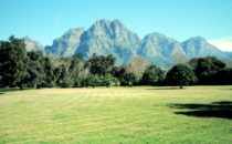 Landschaft der Weinregion, Südafrika