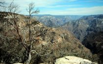 Divisadero, view into the canyon, Copper Canyon, Mexico