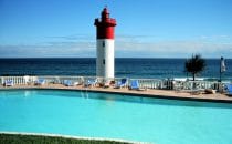 Durban - Pool mit Aussicht in Umhlanga Rocks, Südafrika
