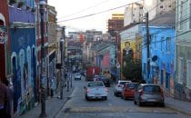 Straße in Valparaiso, Chile