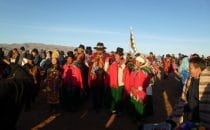 solstice ceremony at Tiwanaku, Bolivia