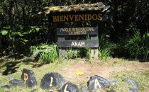 Amistad Nationalpark, Eingangsschild, Las Nubes, Panama