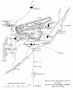 Schlacht am Waterberg Lageskizze 1904