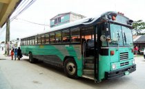 Bus in Orange Walk Town, Belize