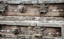 Tempel Detail in Teotihuacán