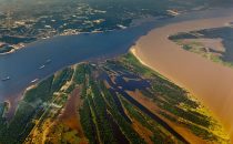 Encontro das Águas, Manaus, Brazil (confluence of the Río Solimões and Río Negro)