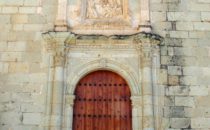Kirchenportal in Oaxaca, Mexiko